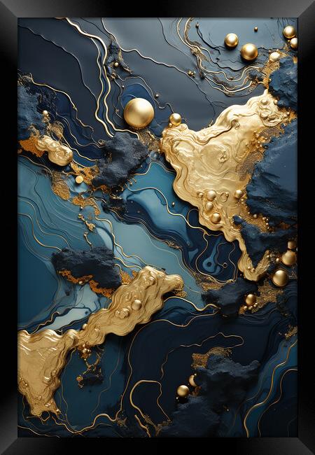 Liquid Gold  Framed Print by CC Designs