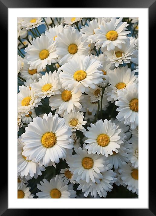 Daisy close up  Framed Mounted Print by CC Designs