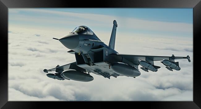 Eurofighter Typhoon Framed Print by CC Designs