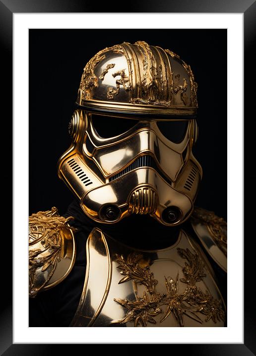 Golden Trooper  Framed Mounted Print by CC Designs