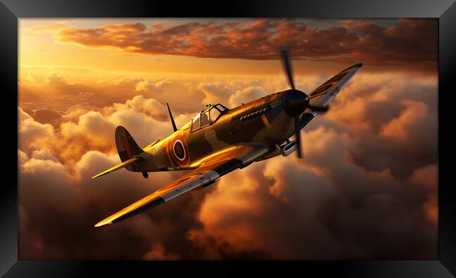 Majestic Spitfire  Framed Print by CC Designs