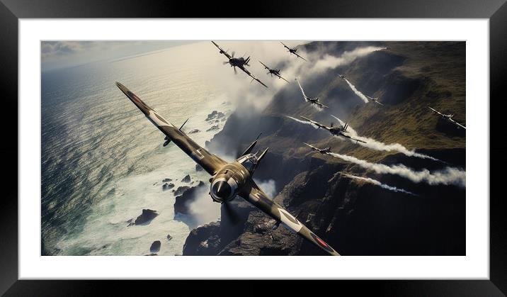 Battle of Britian  Framed Mounted Print by CC Designs
