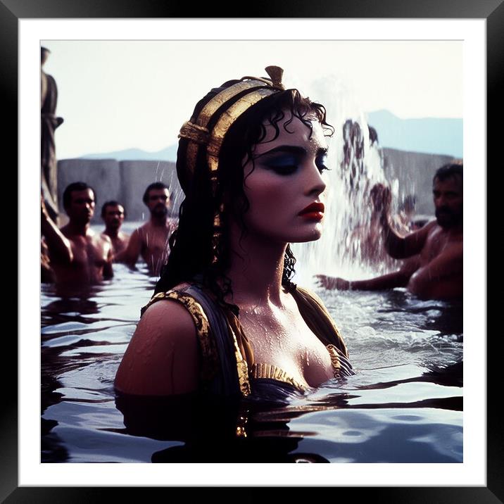 Cleopatra Framed Mounted Print by CC Designs