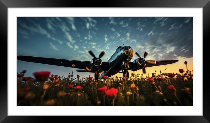 Memphis Belle Framed Mounted Print by CC Designs