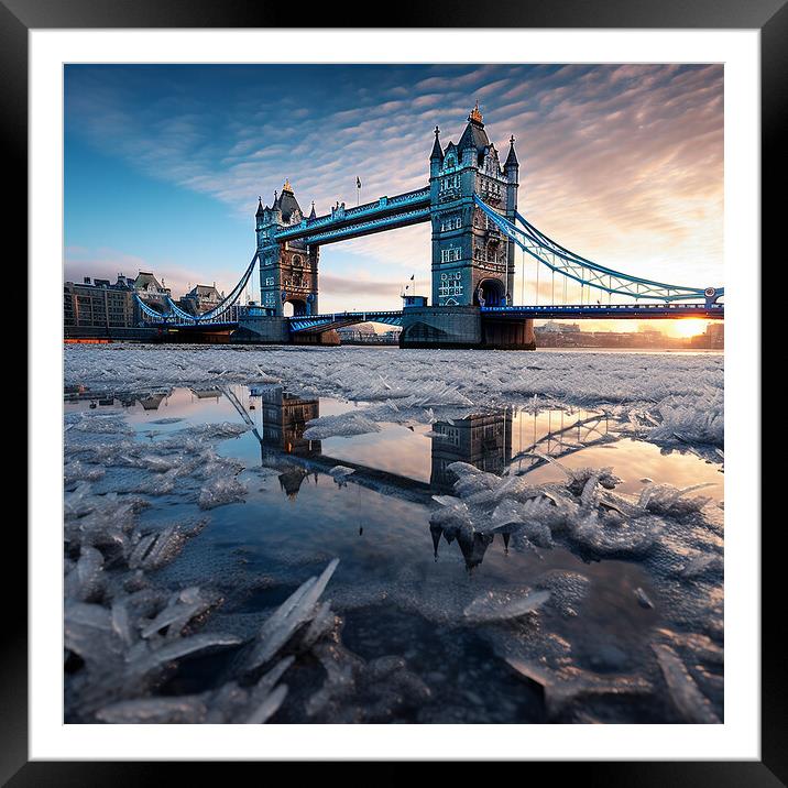 Tower Bridge  Framed Mounted Print by CC Designs