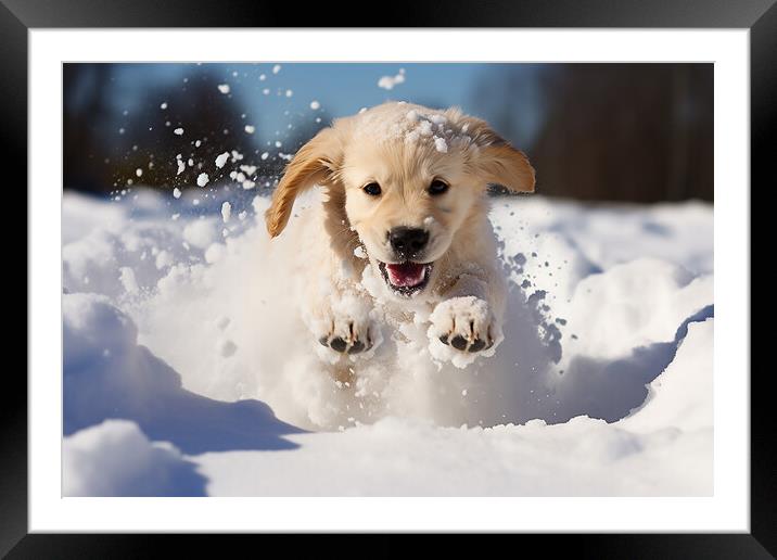 Its Snowtime! Framed Mounted Print by CC Designs