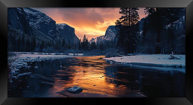  River Merced in Yosemite  Framed Print by CC Designs