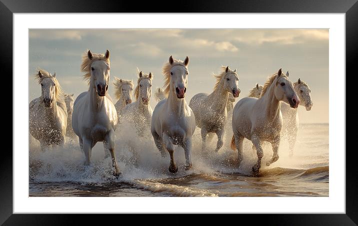 Running Free  Framed Mounted Print by CC Designs