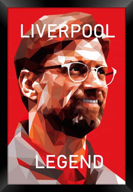 Liverpool Legend  Framed Print by CC Designs