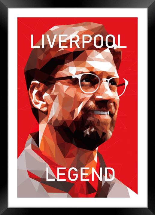 Liverpool Legend  Framed Mounted Print by CC Designs