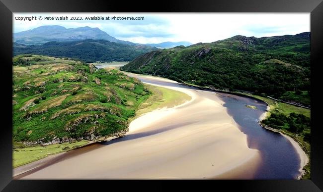 Serene Eryri: A Meandering Journey Framed Print by Pete Walsh