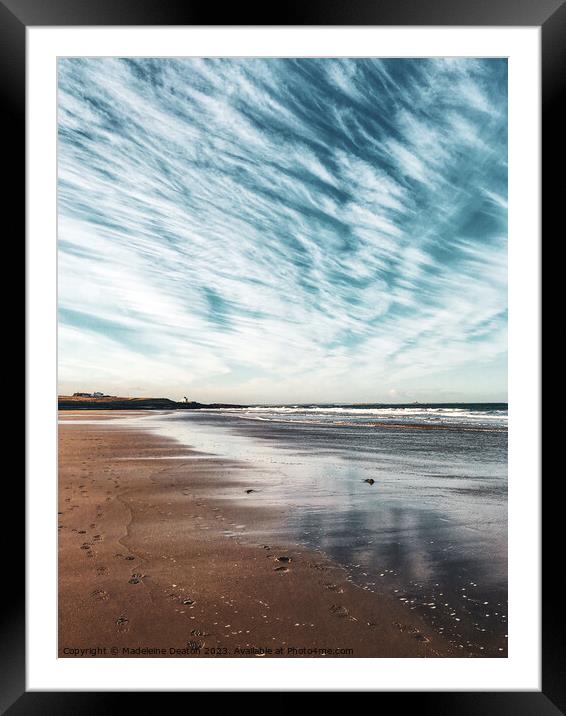 Dramatic Sky on the Northumberland Coast Framed Mounted Print by Madeleine Deaton