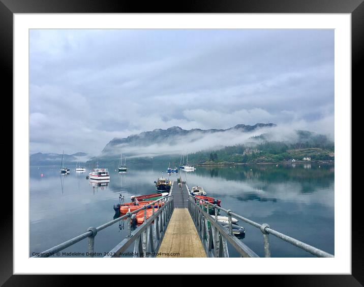 Loch Carron after the rain Framed Mounted Print by Madeleine Deaton