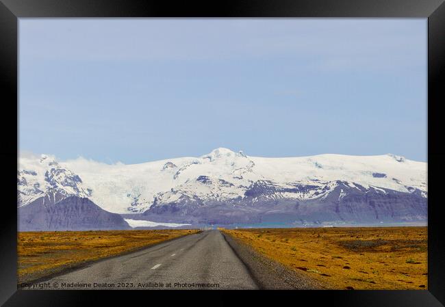 Road to the Mountains Framed Print by Madeleine Deaton