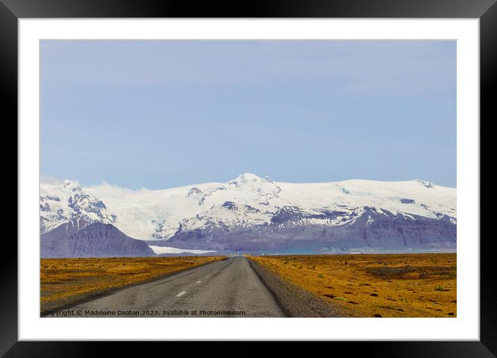 Road to the Mountains Framed Mounted Print by Madeleine Deaton