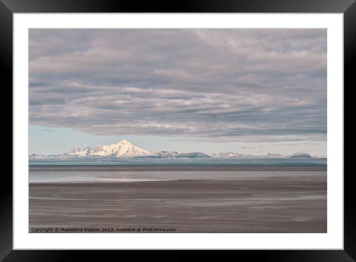 Stormy Clouds over the Cook Inlet Framed Mounted Print by Madeleine Deaton