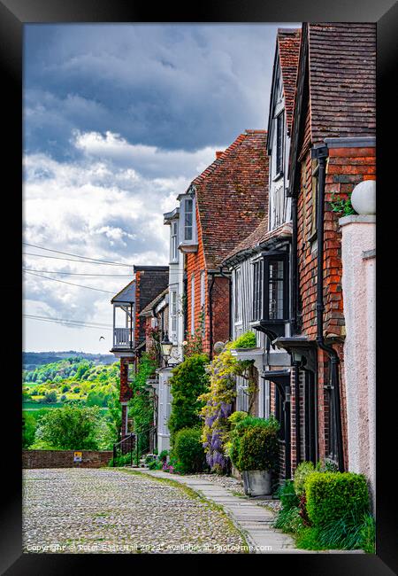 Watchbell Street, Rye Framed Print by Peter East-Hall