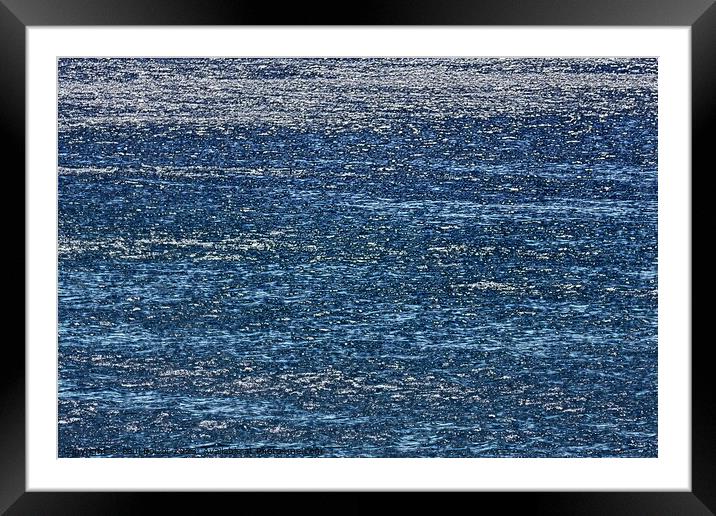 Sparkling sea, Alonissos 2, paint effect Framed Mounted Print by Paul Boizot
