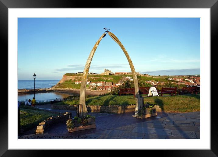 The whalebone arch, Whitby Framed Mounted Print by Paul Boizot