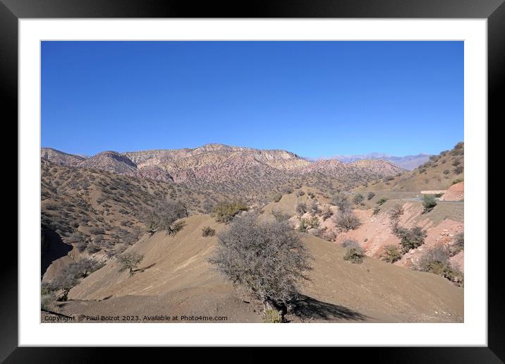 High Atlas view, Morocco Framed Mounted Print by Paul Boizot