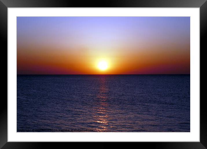 Aegean dawn near Kos 1 Framed Mounted Print by Paul Boizot