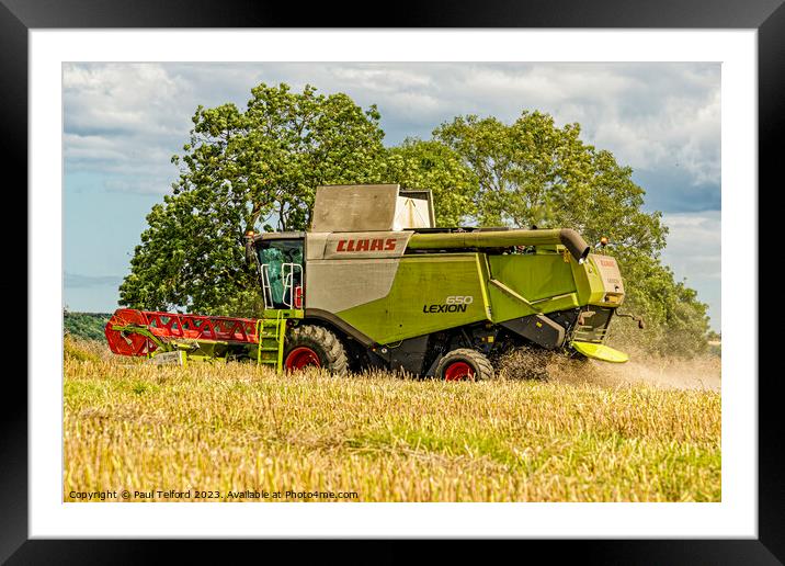 Harvest Time Framed Mounted Print by Paul Telford