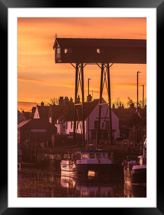 The Loading Gantry Framed Mounted Print by Bryn Ditheridge