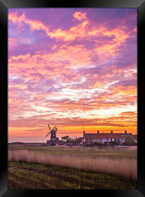 Cley Windmill Sunrise  Framed Print by Bryn Ditheridge