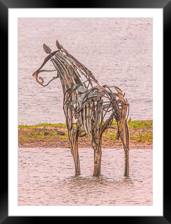 The Lifeboat Horse Framed Mounted Print by Bryn Ditheridge