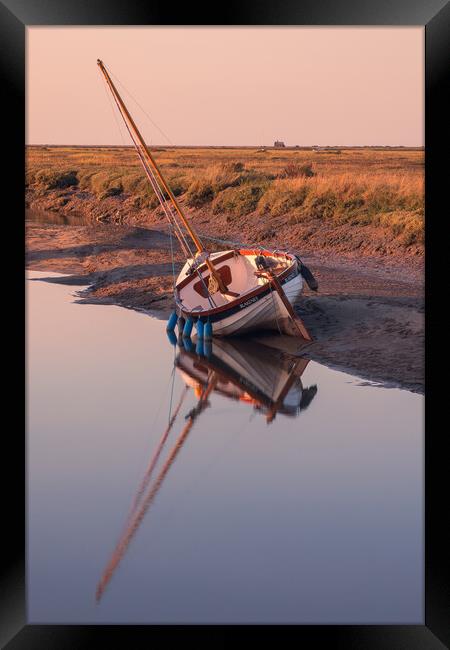 Blakeney Sailing Boat Framed Print by Bryn Ditheridge