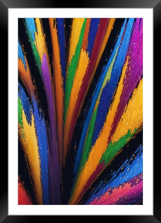 A Splash Of Colors Framed Mounted Print by Victor Nogueira