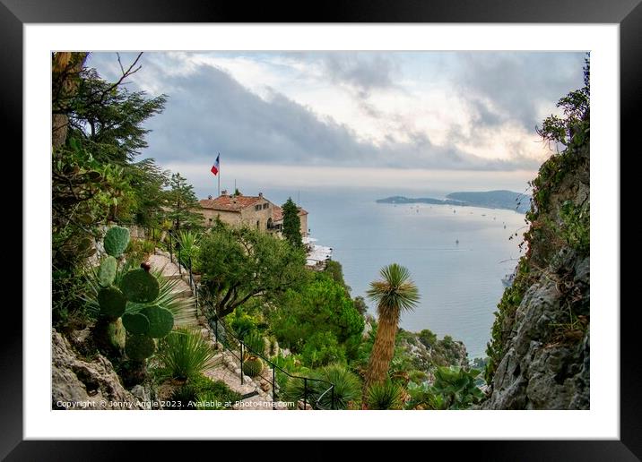  Eze village on the cote d`Azur  Framed Mounted Print by Jonny Angle