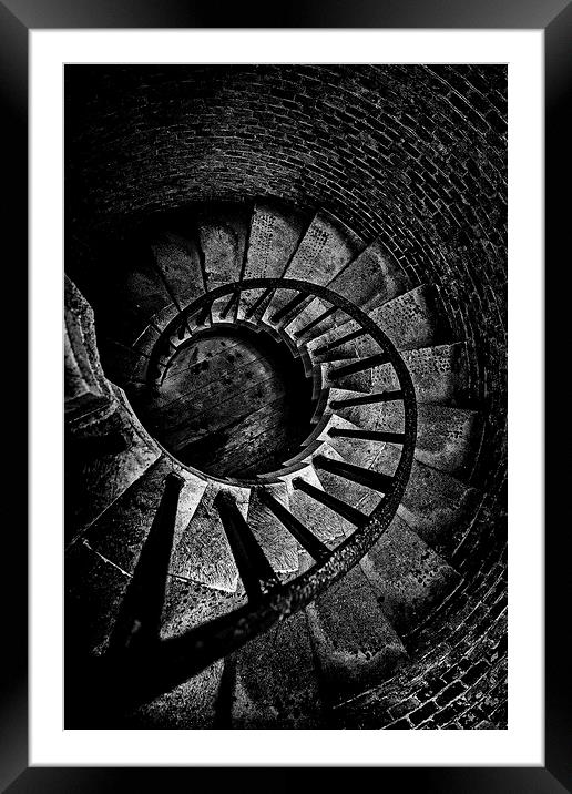 Stairs 2 Hurst Castle Framed Mounted Print by Alan Humphries