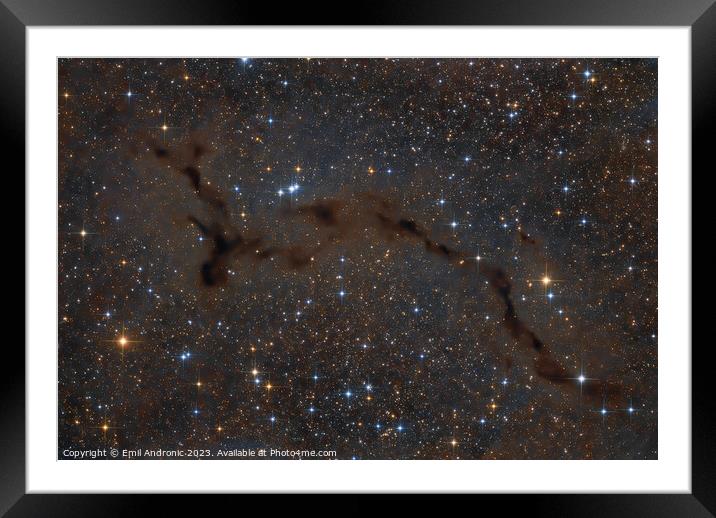 The Seahorse nebula Framed Mounted Print by Emil Andronic