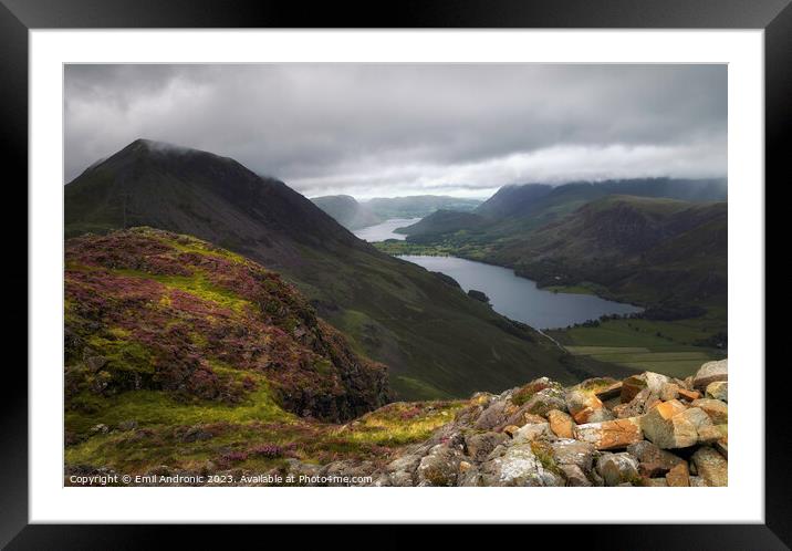 Haystacks, Lake District Framed Mounted Print by Emil Andronic