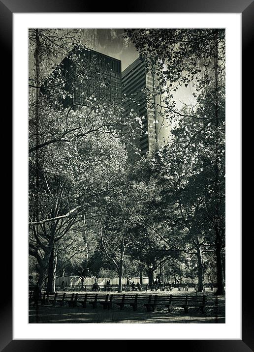 Battery Park Framed Mounted Print by Simon Gladwin