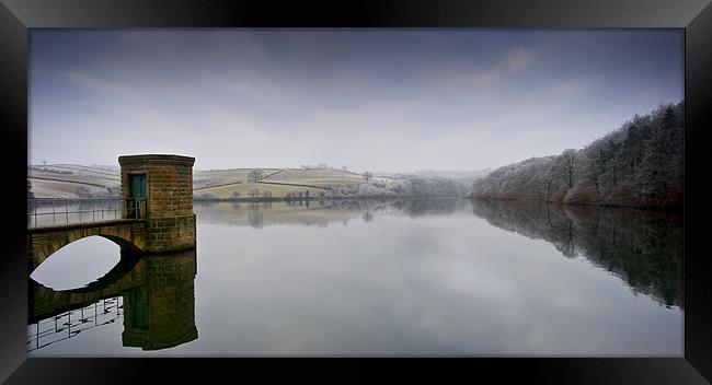 Th Upper Reservoir at Linacre Framed Print by Simon Gladwin