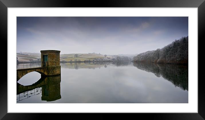 Th Upper Reservoir at Linacre Framed Mounted Print by Simon Gladwin
