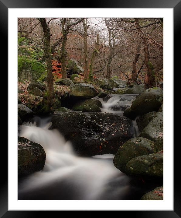 Padley Gorge Framed Mounted Print by Simon Gladwin