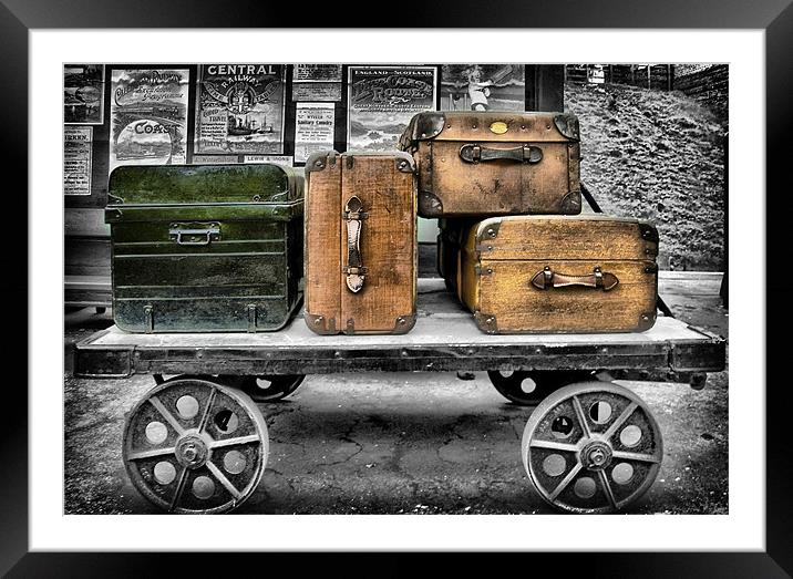Lost Luggage Framed Mounted Print by Simon Gladwin