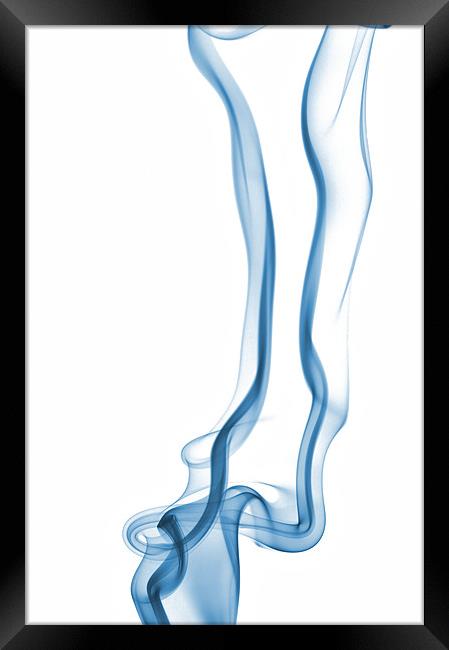 Smoke Abstract 6 Framed Print by Simon Gladwin