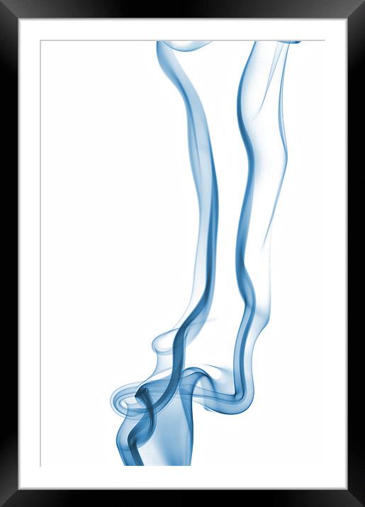 Smoke Abstract 6 Framed Mounted Print by Simon Gladwin