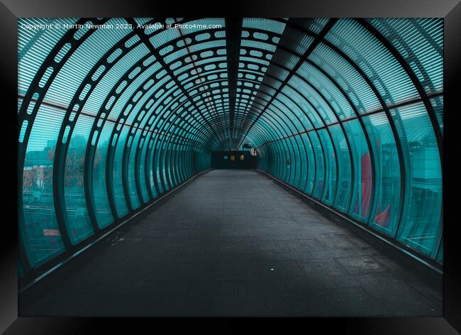 Urban Tunnel Framed Print by Martin Newman