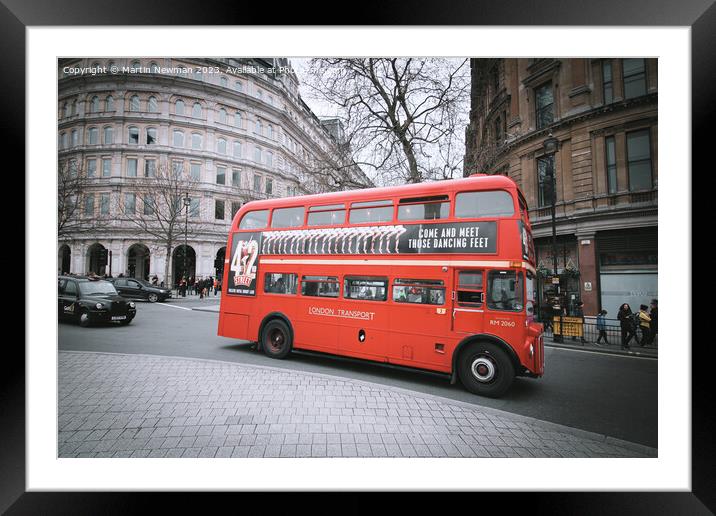 Routemaster Bus Framed Mounted Print by Martin Newman