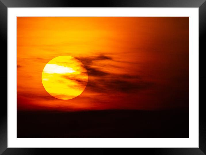 Sunset 4-22 Framed Mounted Print by Dave Withington