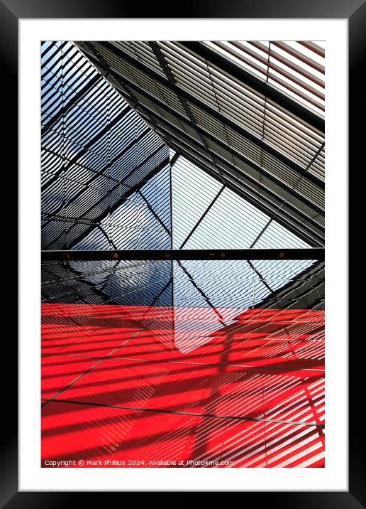 Architectural abstract Framed Mounted Print by Mark Phillips
