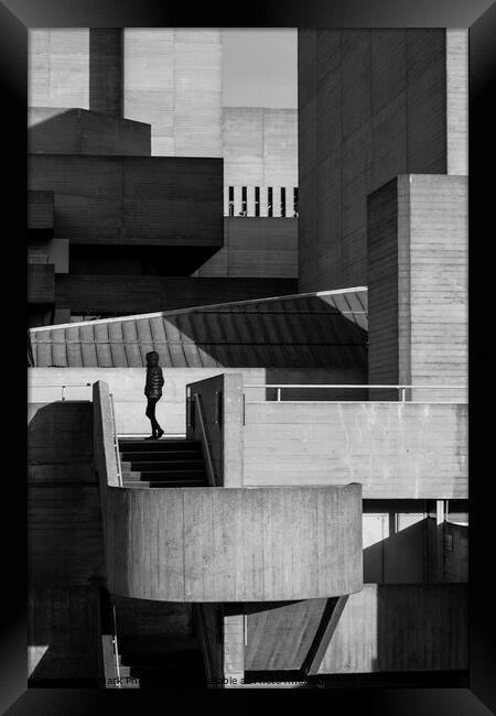 Brutalism  (National Theatre #2) Framed Print by Mark Phillips