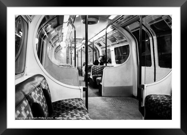 Bakerloo Line Framed Mounted Print by Mark Phillips