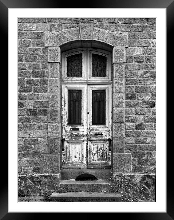 An old run down door  Framed Mounted Print by Christopher Marchant