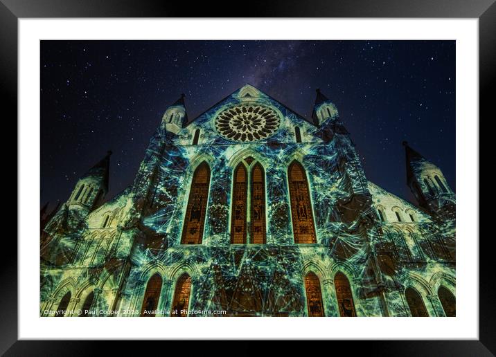 Illuminated Gothic Splendour: York Minster Framed Mounted Print by Bailey Cooper